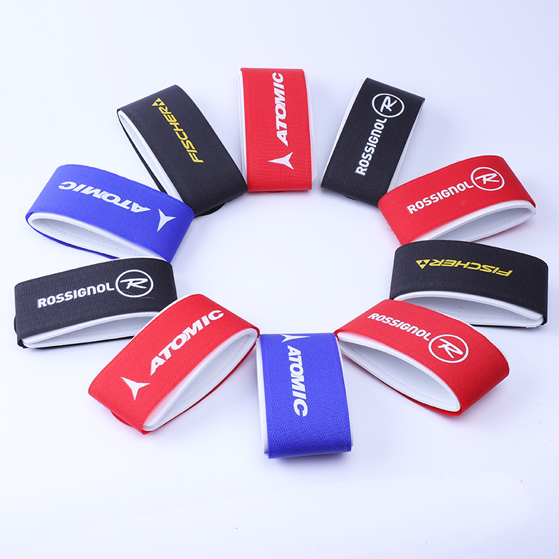 	Personalised Ski Ties - Personalised Ski velcro strap 55mm x 465mm 