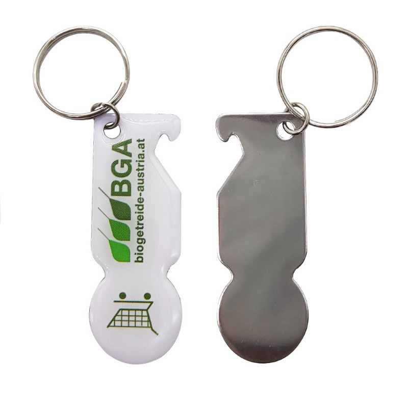 Einkaufswagenchips aus Metall mit Logo gravieren - einkaufswagenchips-bedrucken.com